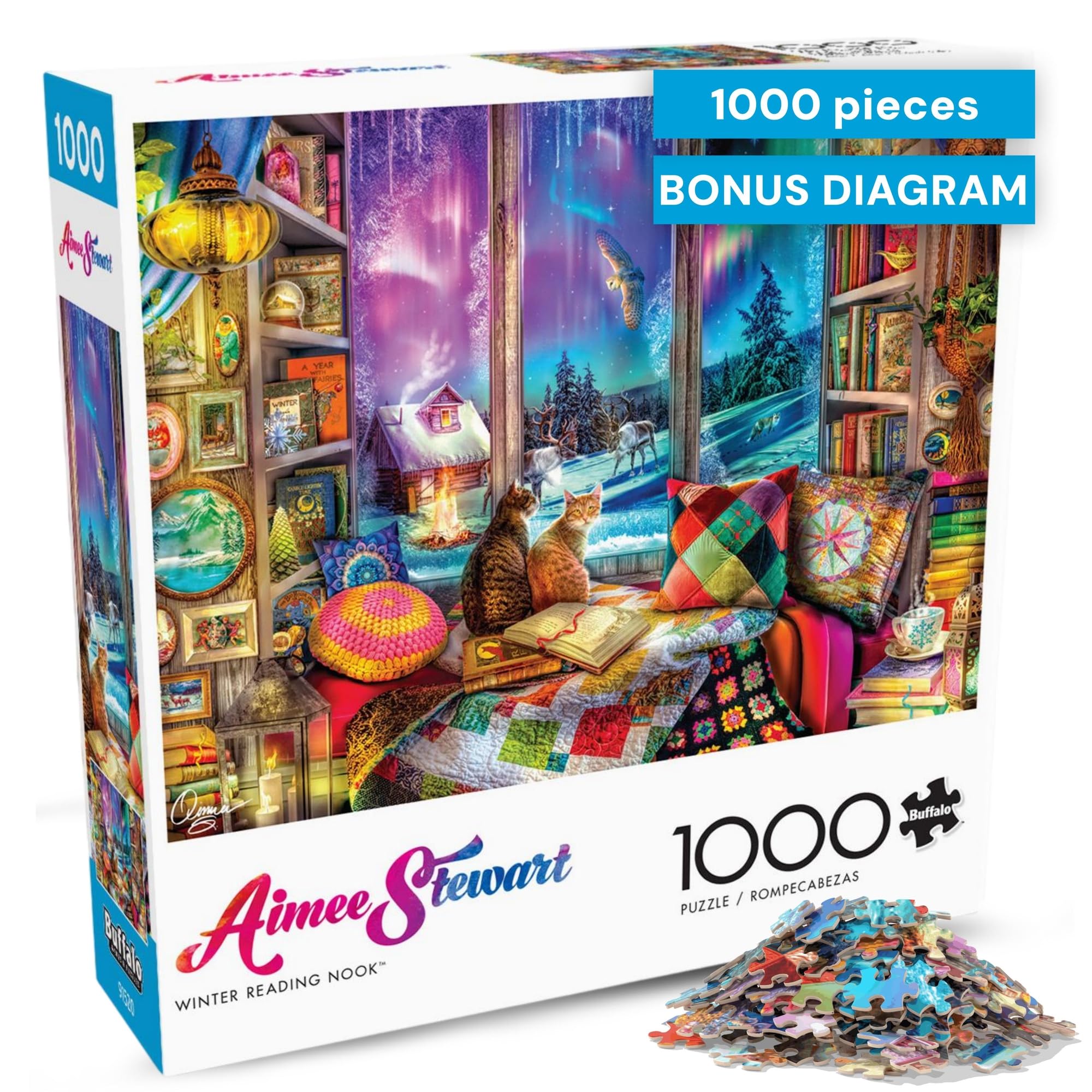 Amazon.com: Buffalo Games - 1000 Piece Jigsaw Puzzle - Aimee